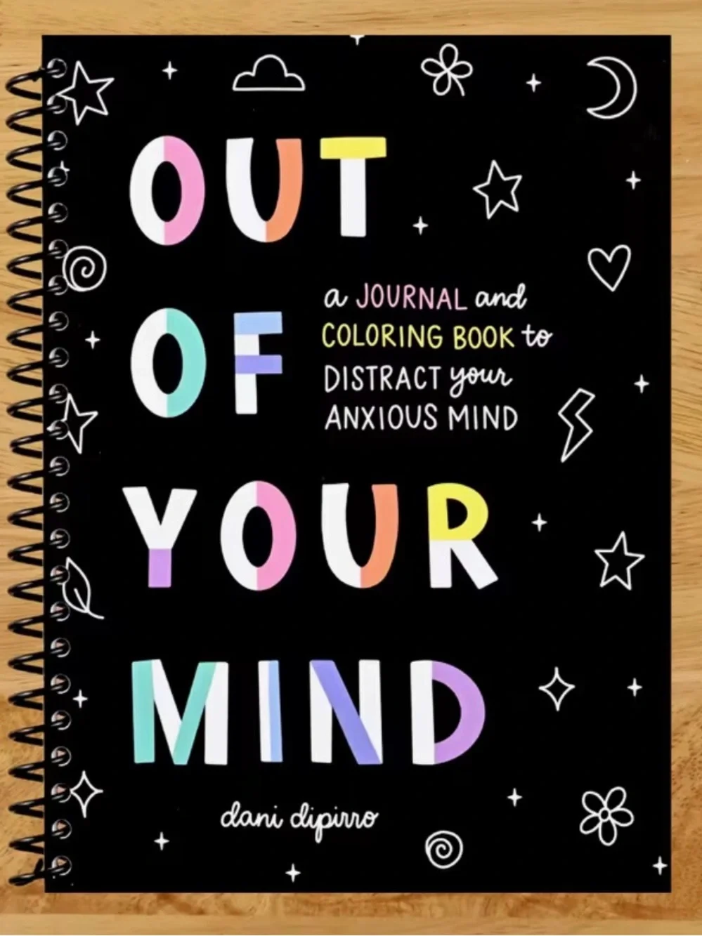 Out Of Your Mind Spiral Journal & Coloring Book -